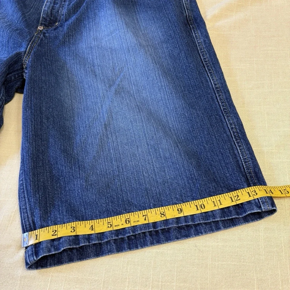 Phat Farm Jean Shorts Size 40 Hip Hop Baggy Cargo Denim Jorts Deadstock 90s Y2K